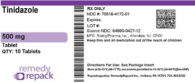 Mm2 (Tinidazole 500mg 70518 4172 01)